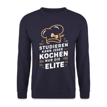 Chef cuisinier - Sweat-shirt Unisexe - marine - Devant - Alina (178cm) & Michal (187cm)