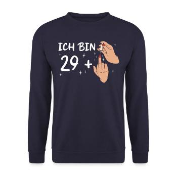 Birthday gift 30 years birthday boy - Unisex Sweatshirt - navy - Front - Alina (178cm) & Michal (187cm)
