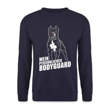 Chiens Cane Corso Italiano Chien - Sweat-shirt Unisexe - marine - Devant - Alina (178cm) & Michal (187cm)