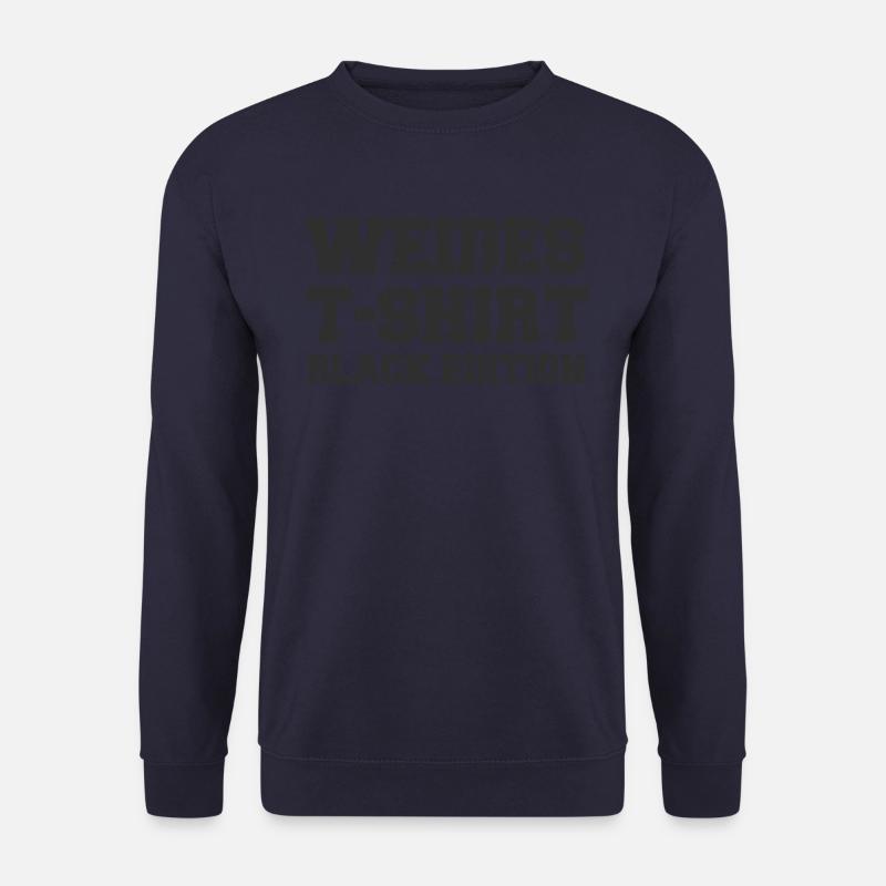 Lustig Srkastisch Ironie Schwarze Edition - Unisex Pullover - Navy