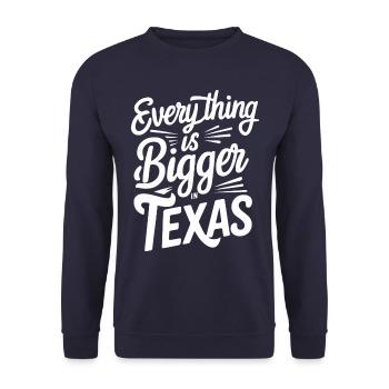 Texas State Texans Texas - Unisex Sweatshirt - navy - Front - Alina (178cm) & Michal (187cm)