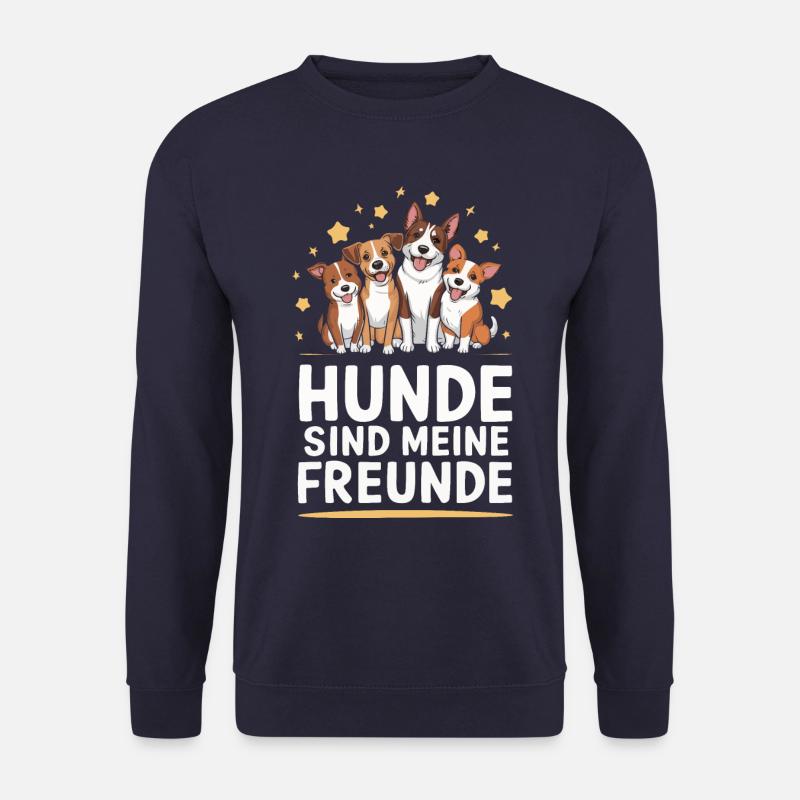 Hund Hunde Haustier Lustige Sprüche - Unisex Pullover - Navy