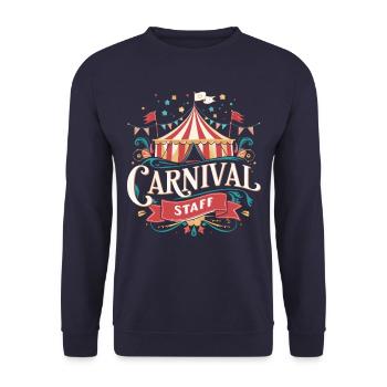 Cirque Carnaval Carnaval - Sweat-shirt Unisexe - marine - Devant - Alina (178cm) & Michal (187cm)
