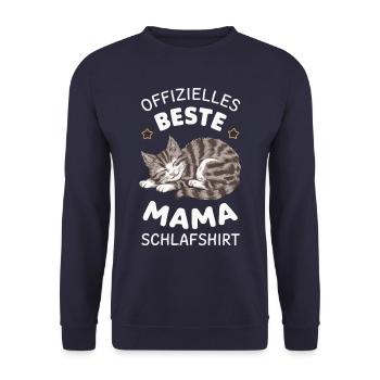 Chat Chaton Mâle Animal Chats - Sweat-shirt Unisexe - marine - Devant - Alina (178cm) & Michal (187cm)