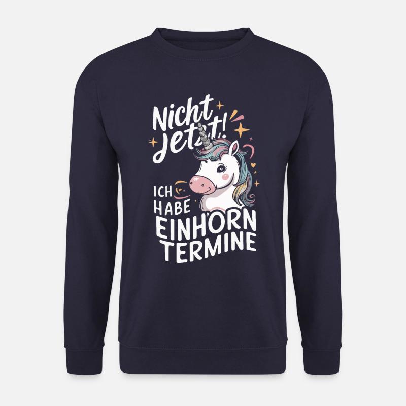 Einhorn Einhörner Fabelwesen Mystisch - Unisex Pullover - Navy