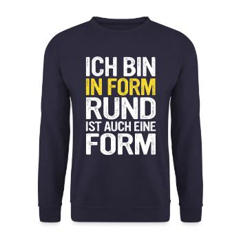 Sarcasm Irony Funny Sarcastic Sayings - Unisex Sweatshirt - navy - Front - Alina (178cm) & Michal (187cm)
