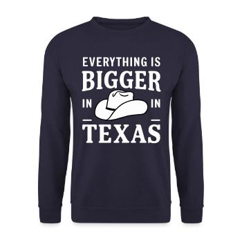 Texas State Texans Texas - Unisex Sweatshirt - navy - Front - Alina (178cm) & Michal (187cm)