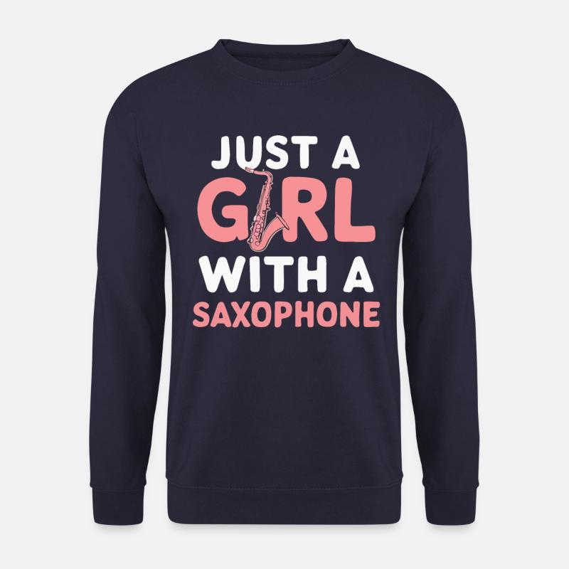 Saxophon Saxofon - Unisex Pullover - Navy