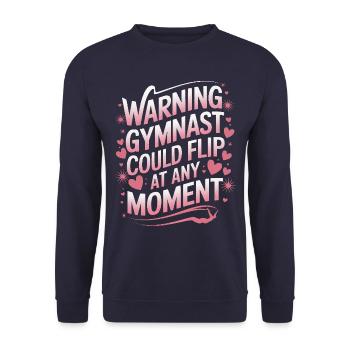 Turnen Turner Gymnastik - Unisex Pullover - Navy - Vorne - Alina (178cm) & Michal (187cm)