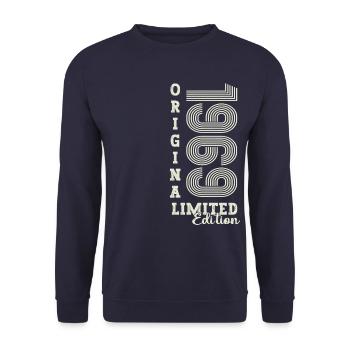 Original vintage 1969 53rd birthday gift - Unisex Sweatshirt - navy - Front - Alina (178cm) & Michal (187cm)