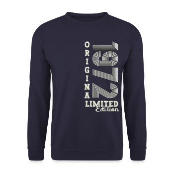 Original vintage 1972 50th birthday gift - Unisex Sweatshirt - navy - Front - Alina (178cm) & Michal (187cm)