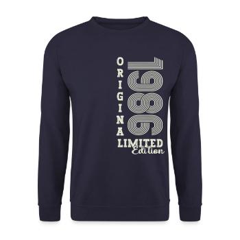 Original vintage 1986 36th birthday gift - Unisex Sweatshirt - navy - Front - Alina (178cm) & Michal (187cm)