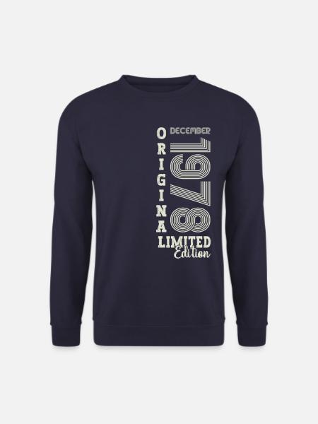 Original Dezember 1978 44. Geburtstag Geschenk - Unisex Pullover - Navy