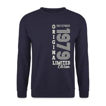 Cadeau original du 43e anniversaire de décembre 1979 - Sweat-shirt Unisexe - marine - Devant - Alina (178cm) & Michal (187cm)
