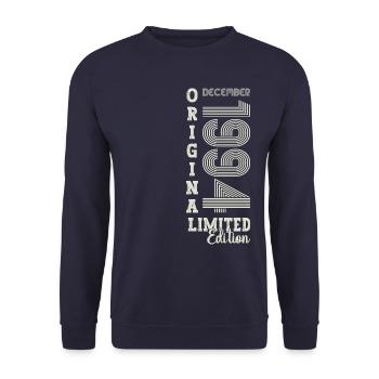 Original December 1994 28th birthday gift - Unisex Sweatshirt - navy - Front - Alina (178cm) & Michal (187cm)