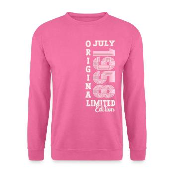 65. Geburtstag Mann Juli Jahrgang 1958 Legendary - Unisex Pullover - Pink - Vorne