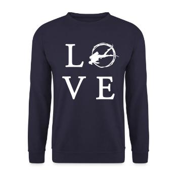 Tauchen - Unisex Pullover - Navy - Vorne - Alina (178cm) & Michal (187cm)