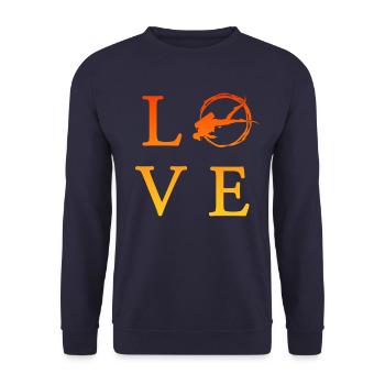 tauchen - Unisex Pullover - Navy - Vorne - Alina (178cm) & Michal (187cm)