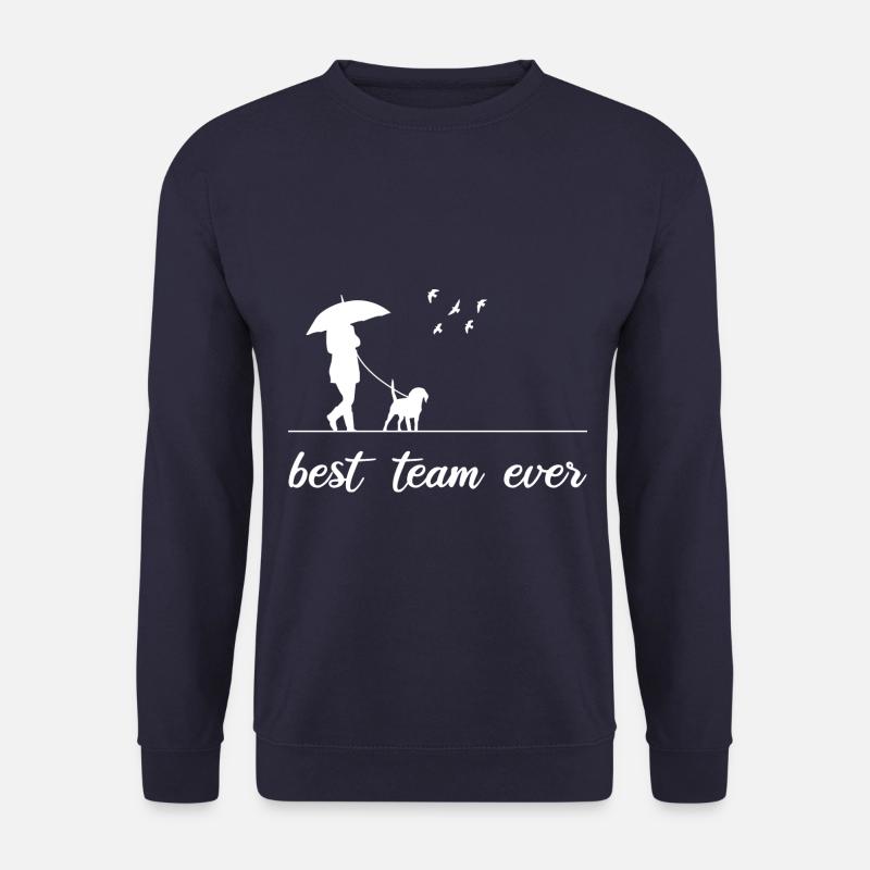 Dog Hund Best Team Ever - Unisex Pullover - Navy