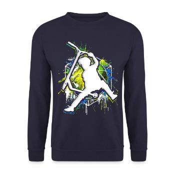 Colorful Stunt Scooter - Colorful Kick Stunt Scooter - Sweat-shirt Unisexe - marine - Devant - Alina (178cm) & Michal (187cm)