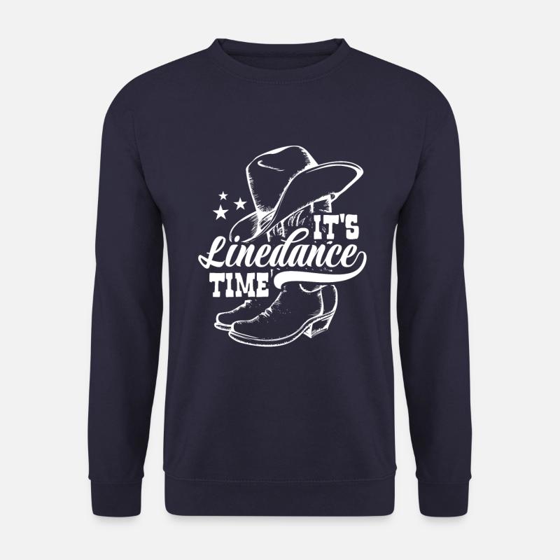 I'ts Linedance Time - Country Fan - Geschenk - Unisex Pullover - Navy