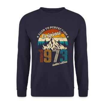 Original 1973 Limited Edition - Cadeau - Sweat-shirt Unisexe - marine - Devant - Alina (178cm) & Michal (187cm)