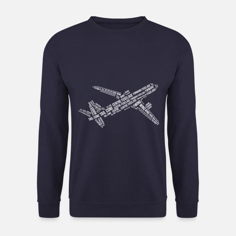 Flugzeug Aircraft Plane Spotting Components - Unisex Pullover - Navy
