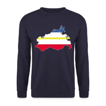 Mecklenburg-Vorpommern - Unisex Pullover - Navy - Vorne - Alina (178cm) & Michal (187cm)