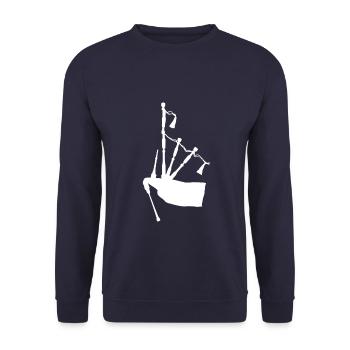 Cornemuse - Bagpipe - Sweat-shirt Unisexe - marine - Devant - Alina (178cm) & Michal (187cm)