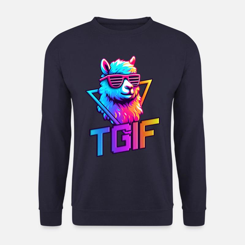 TGIF Lama - Unisex Pullover - Navy