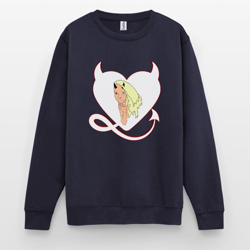 Devil with devil's heart Devil devil's female Unisex Sweatshirt
