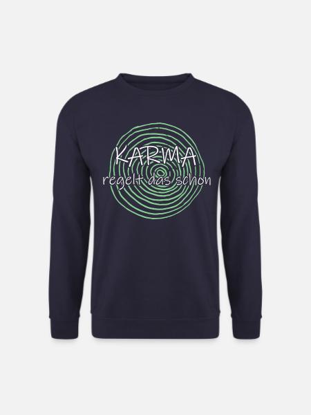 Karma regelt das schon - Unisex Pullover - Navy