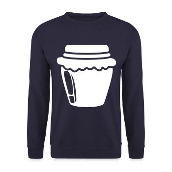 Abeille symbole miel - Sweat-shirt Unisexe - marine - Devant - Alina (178cm) & Michal (187cm)