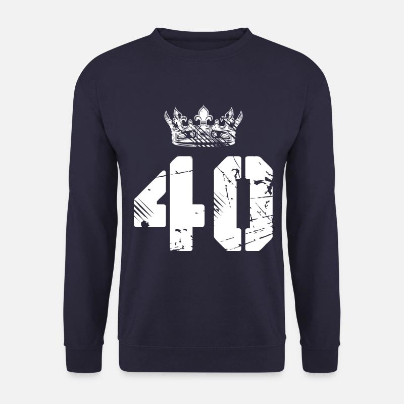 40 Couronne de numéros - Sweat-shirt Unisexe - marine
