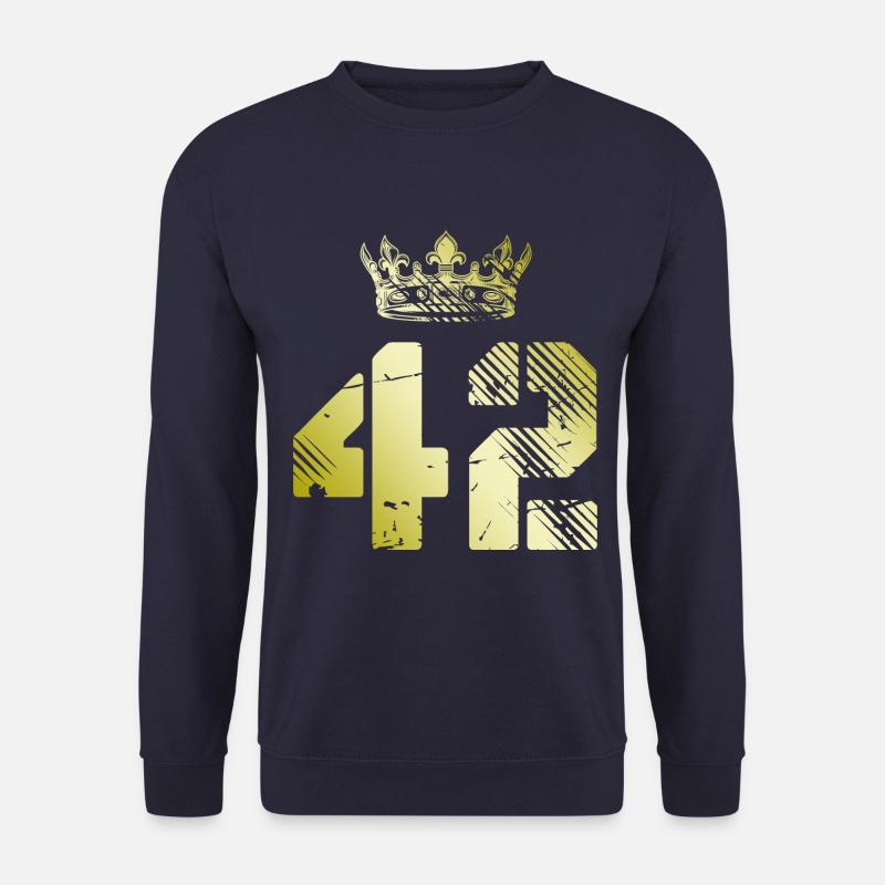 42 Number crown - Unisex Sweatshirt - navy