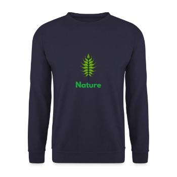 Nature nature lover - Unisex Sweatshirt - navy - Front - Alina (178cm) & Michal (187cm)