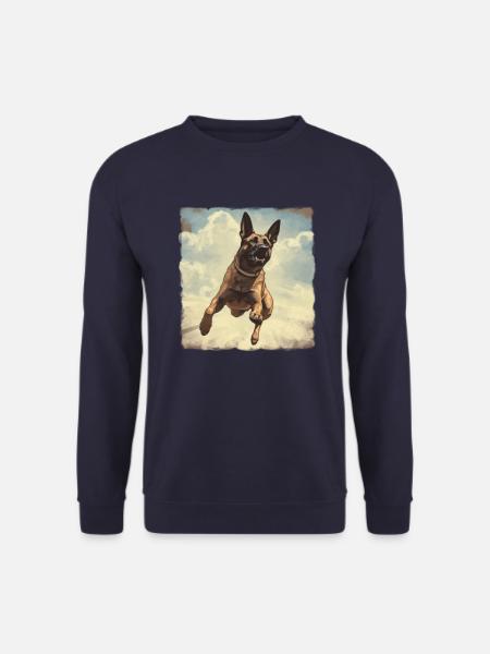 Belgischer Schäferhund Vintage - Unisex Pullover - Navy