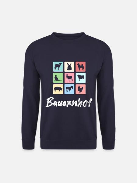 Bauernhof Tiere - Unisex Pullover - Navy