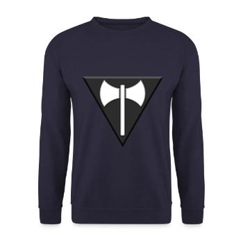 LABRYS RELIEF - Unisex Sweatshirt - navy - Front - Alina (178cm) & Michal (187cm)