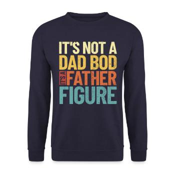Es ist kein Vater, es ist eine Vaterfigur des Vate - Unisex Pullover - Navy - Vorne - Alina (178cm) & Michal (187cm)