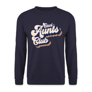 Cool Tanten Club Retro Cool Tanten Club - Unisex Pullover - Navy - Vorne - Alina (178cm) & Michal (187cm)