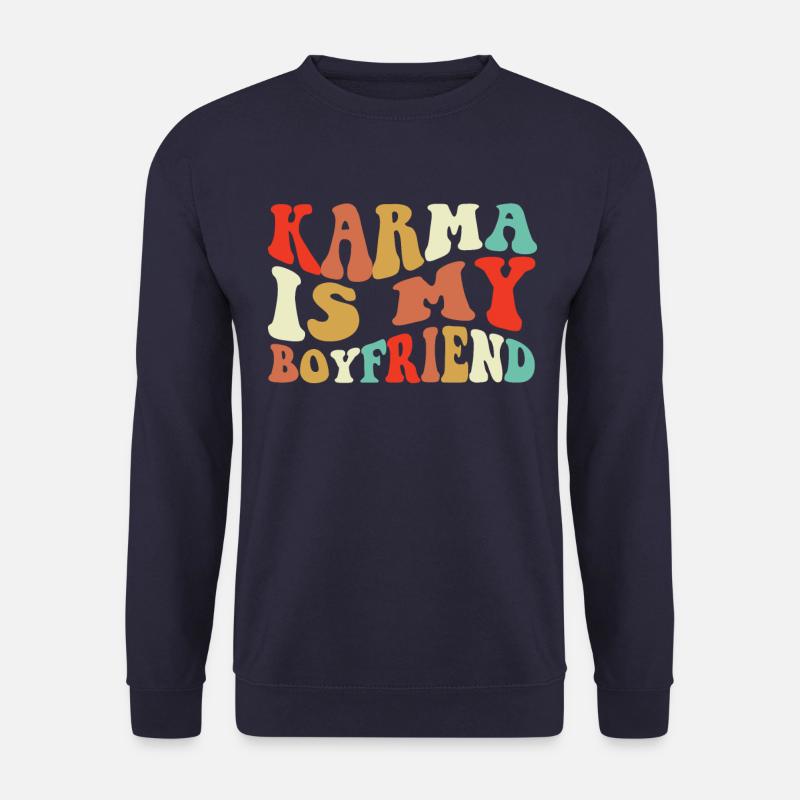 Karma ist mein Freund - Unisex Pullover - Navy