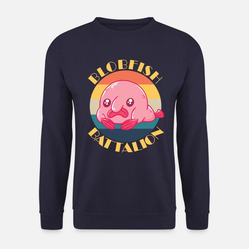 Blobfish Bataillon Blobfish Liebhaber Team Blobfis - Unisex Pullover - Navy