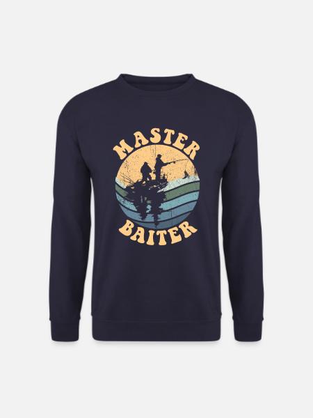 Meister K�der Retro Fisherman Herren -Meister K�de - Unisex Pullover - Navy