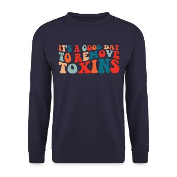 Es ist ein guter Tag, um Giftdialyse zu entfernenD - Unisex Pullover - Navy - Vorne - Alina (178cm) & Michal (187cm)