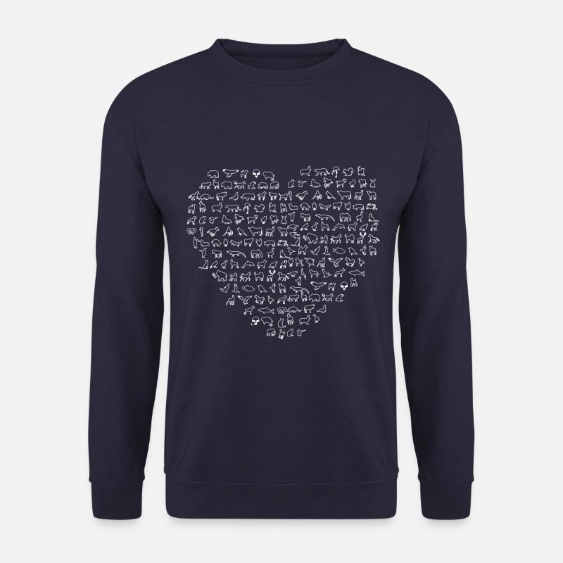 Love Animals - Unisex Pullover - Navy