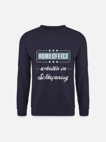 Homeoffice arbeiten im Schlafanzug - Unisex Pullover - Navy