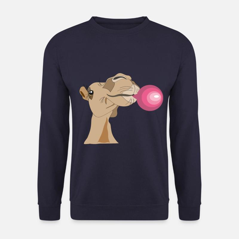 Camel lady with chewing gum - Unisex Sweatshirt - navy