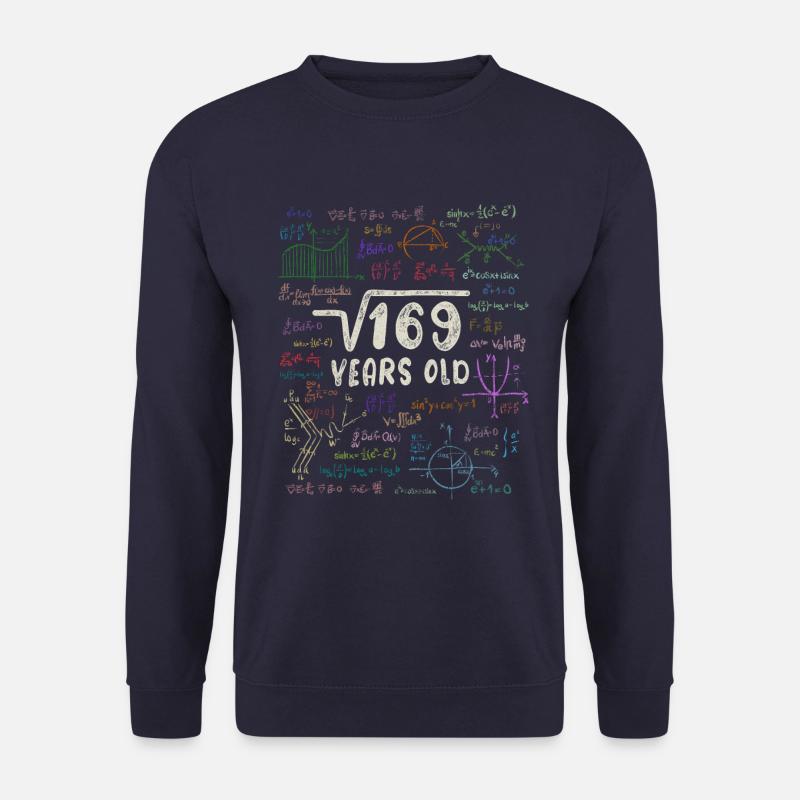 Wurzel aus 169 = 13. Geburtstag - Geschenk - Unisex Pullover - Navy