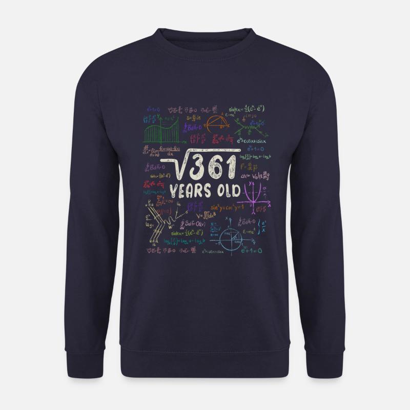 Wurzel aus 361 = 19. Geburtstag - Geschenk - Unisex Pullover - Navy